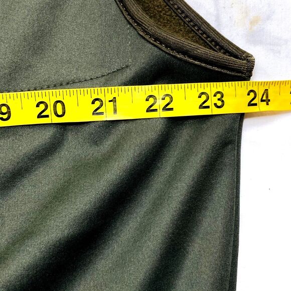 Ducks Unlimited Logo Vest Sleeveless Fleece Lined Green L Mens Zip Pockets Cabin - Picture 7 of 13